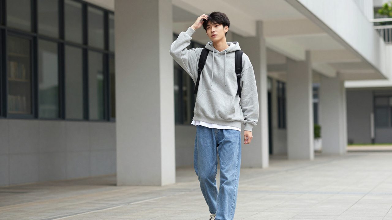 Campus hoodie youth menswear hero