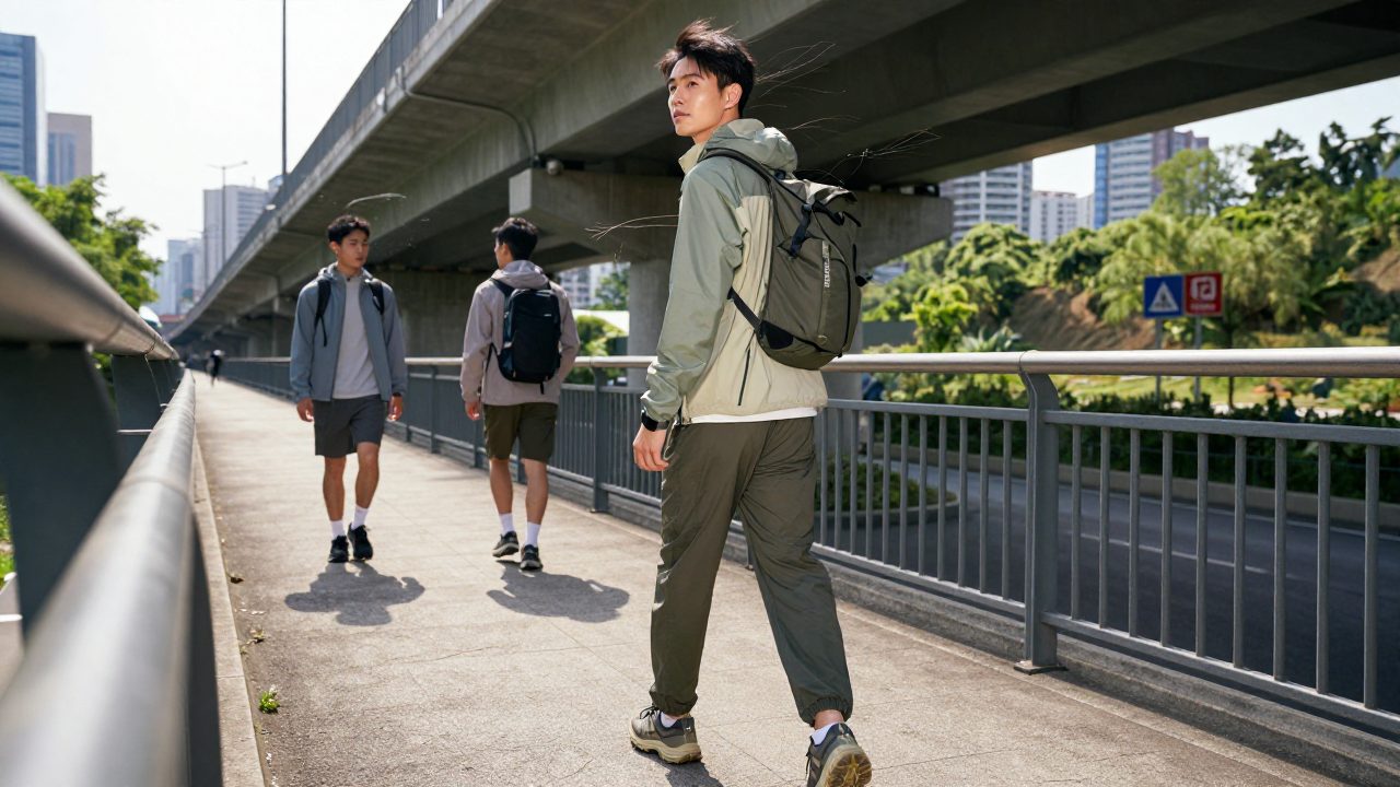 A wind-shaped youth outerwear image used as a transitional cover for an outdoor sportswear trend feature