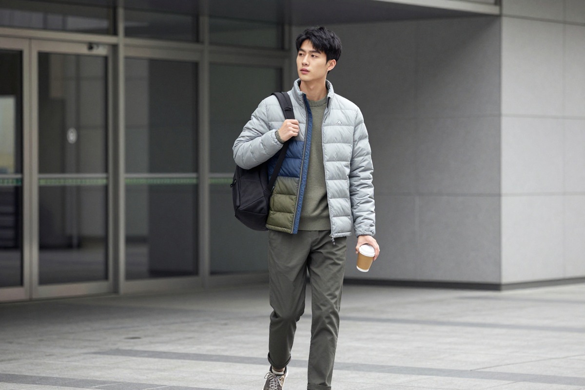 轻薄羽绒在城市通勤和校内移动里，比很多人想象得更实用。