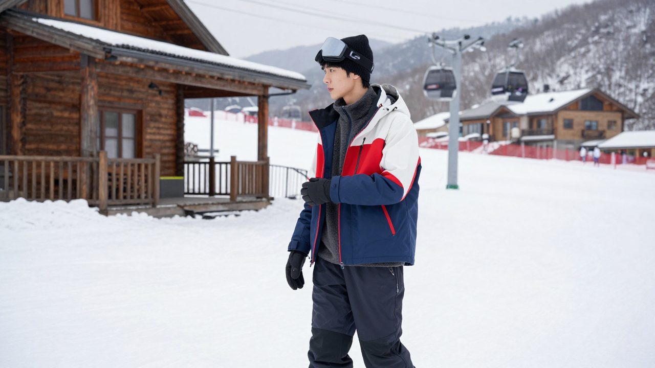 Skiwear mountain youth style hero