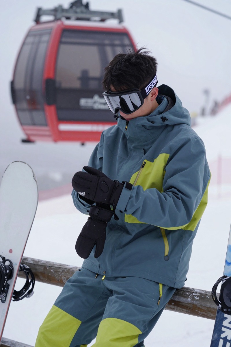 真正成立的雪场穿搭，重点在于体积感和功能层之间有没有组织起来。