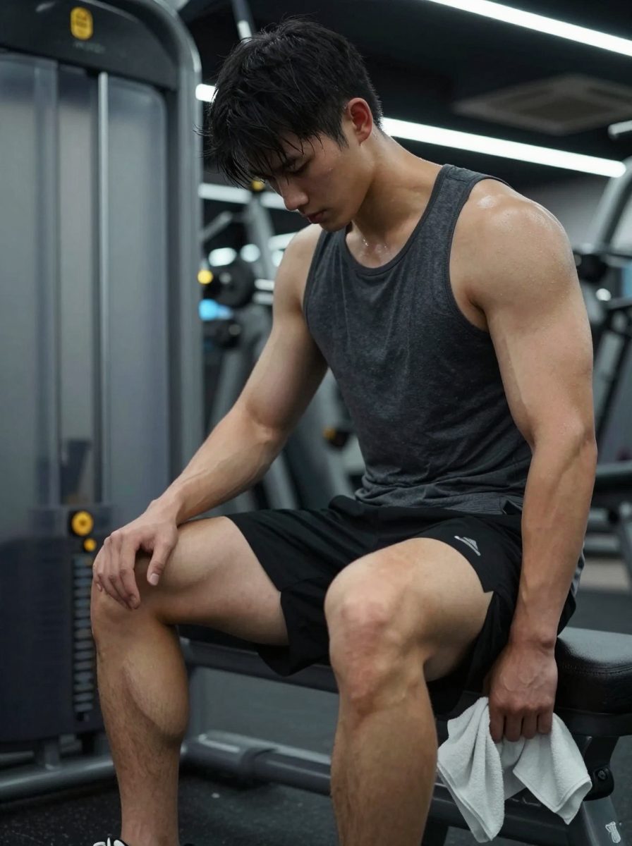 Inside the gym, compression shorts read more clearly as a support structure than as pure visual bait.