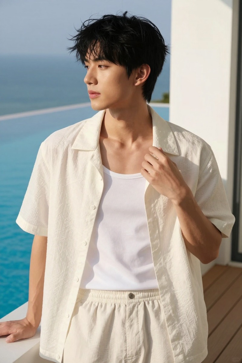 Tropical resort style editorial image